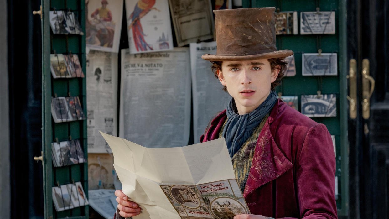 timothee chalamet willy wonka